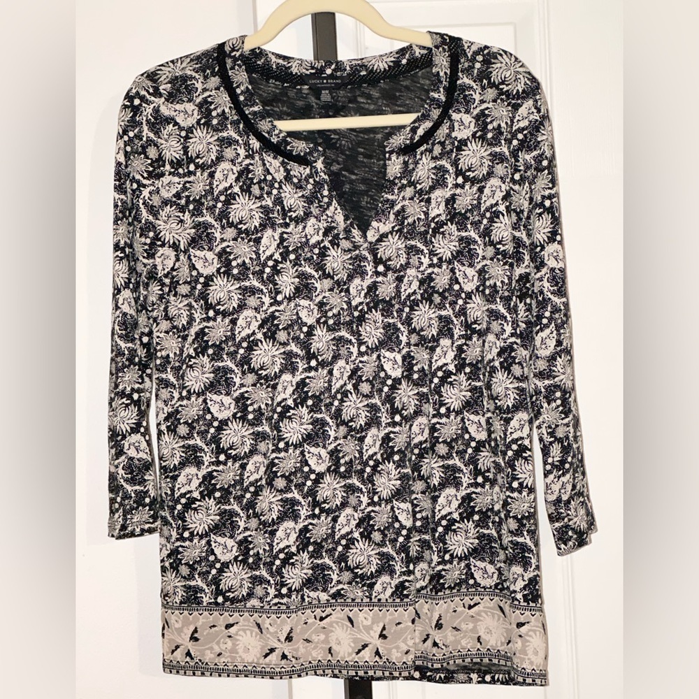Lucky Brand Tunic Top Printed